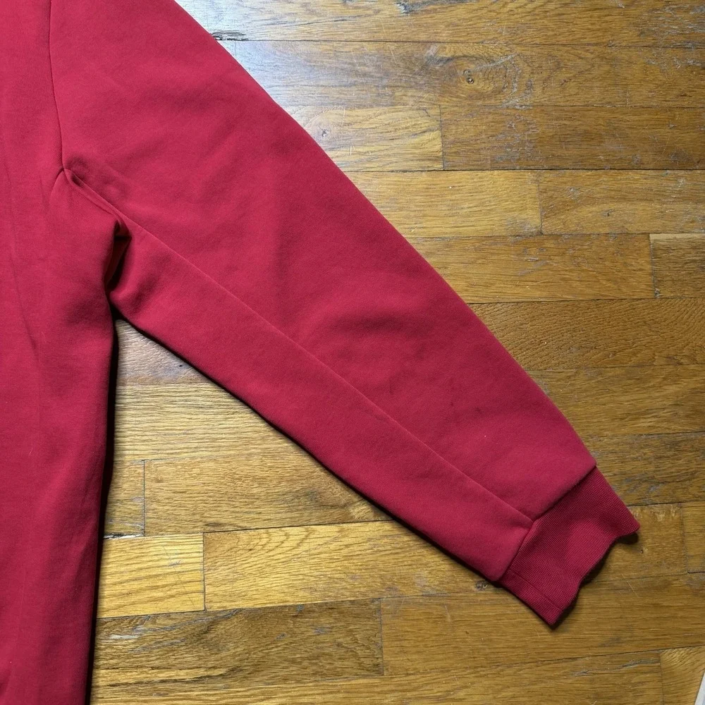 Polo Ralph Lauren Double Knit‎ Mockneck 1/4 Snap XL Red Pullover (A0132)